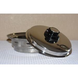 HEALTH CRAFT Steamer insert pan stepped sides 5-ply Vented Sauce Pan Lid Cover
